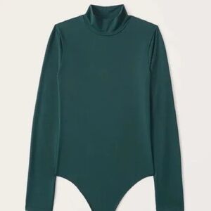 Abercrombie & Fitch Seamless Long Sleeve Mockneck Bodysuit